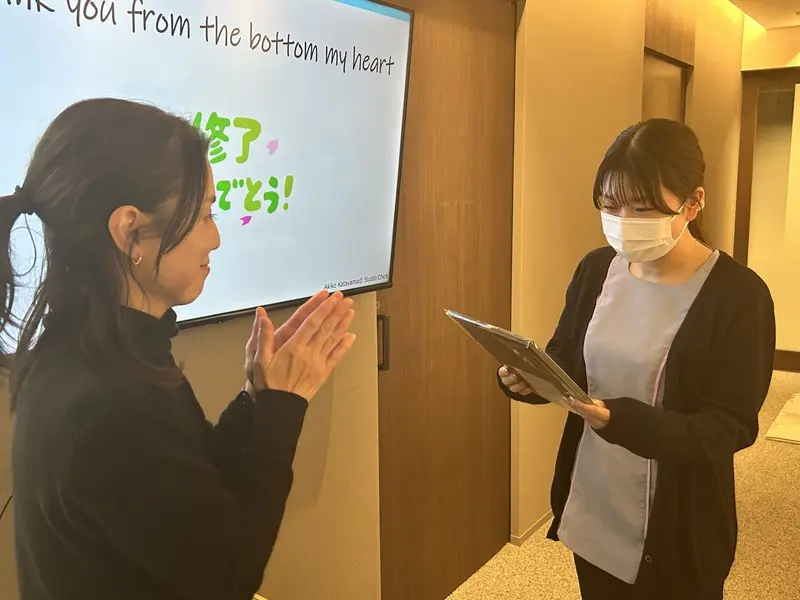 院内研修の様子17（外部講師による実技指導）